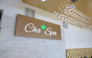 Cha Spa Sign